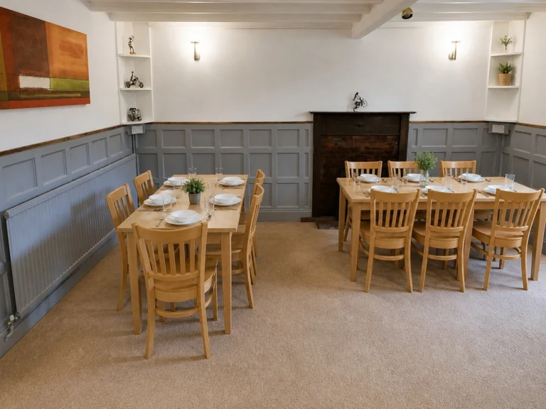 Shared dining room - communal space for all residents